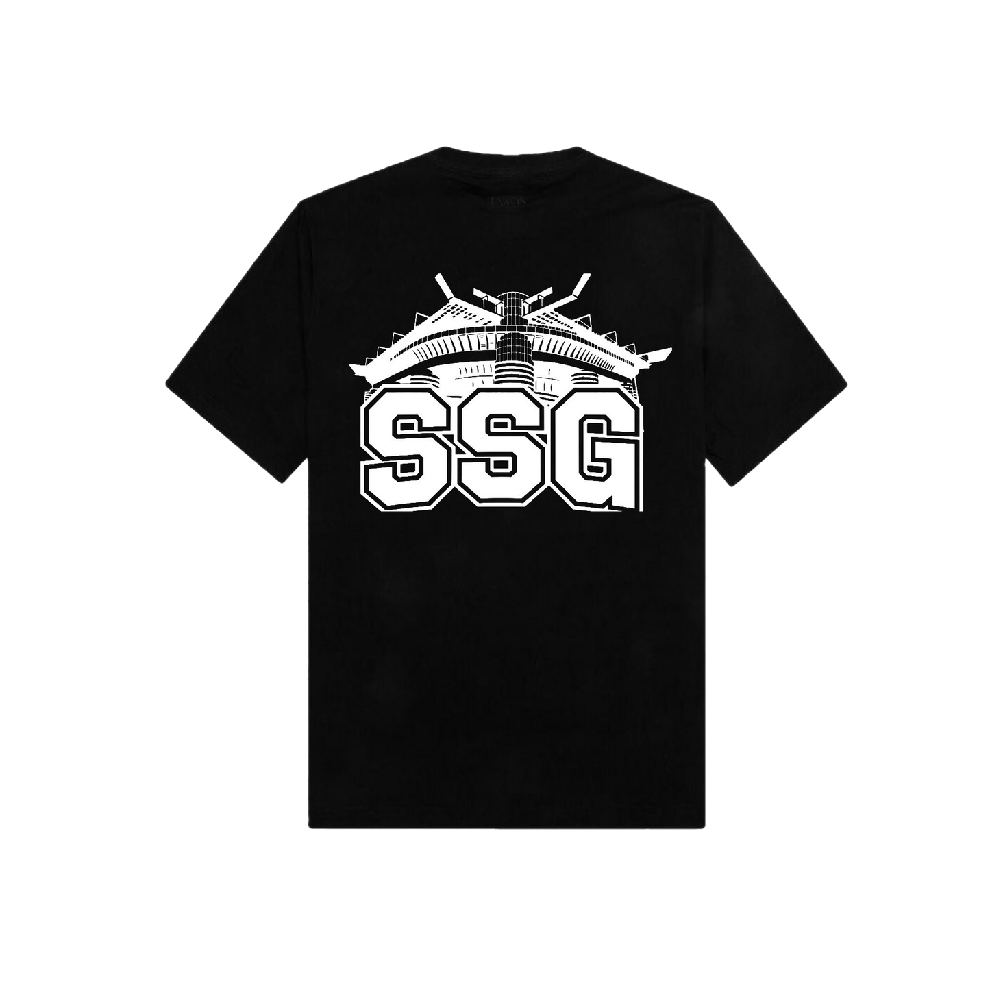 SSG DOUBLE LOGO TEE - BLACK