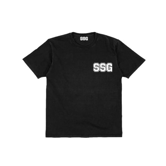 SSG DOUBLE LOGO TEE - BLACK